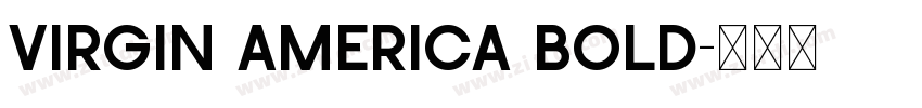 Virgin America Bold字体转换